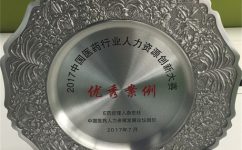 龙八 long8荣获2017中国医药行业人力资源创新大赛优良案例奖